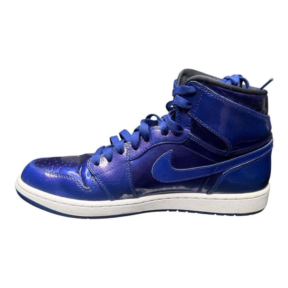 Nike Air Jordan 1 Retro High Deep Royal Blue Patent Leather - Picture 7 of 8